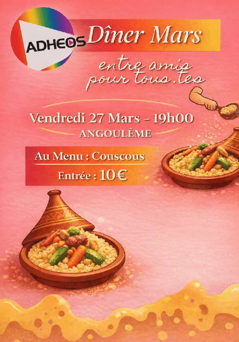 Dîner entre amis pour tous.tes