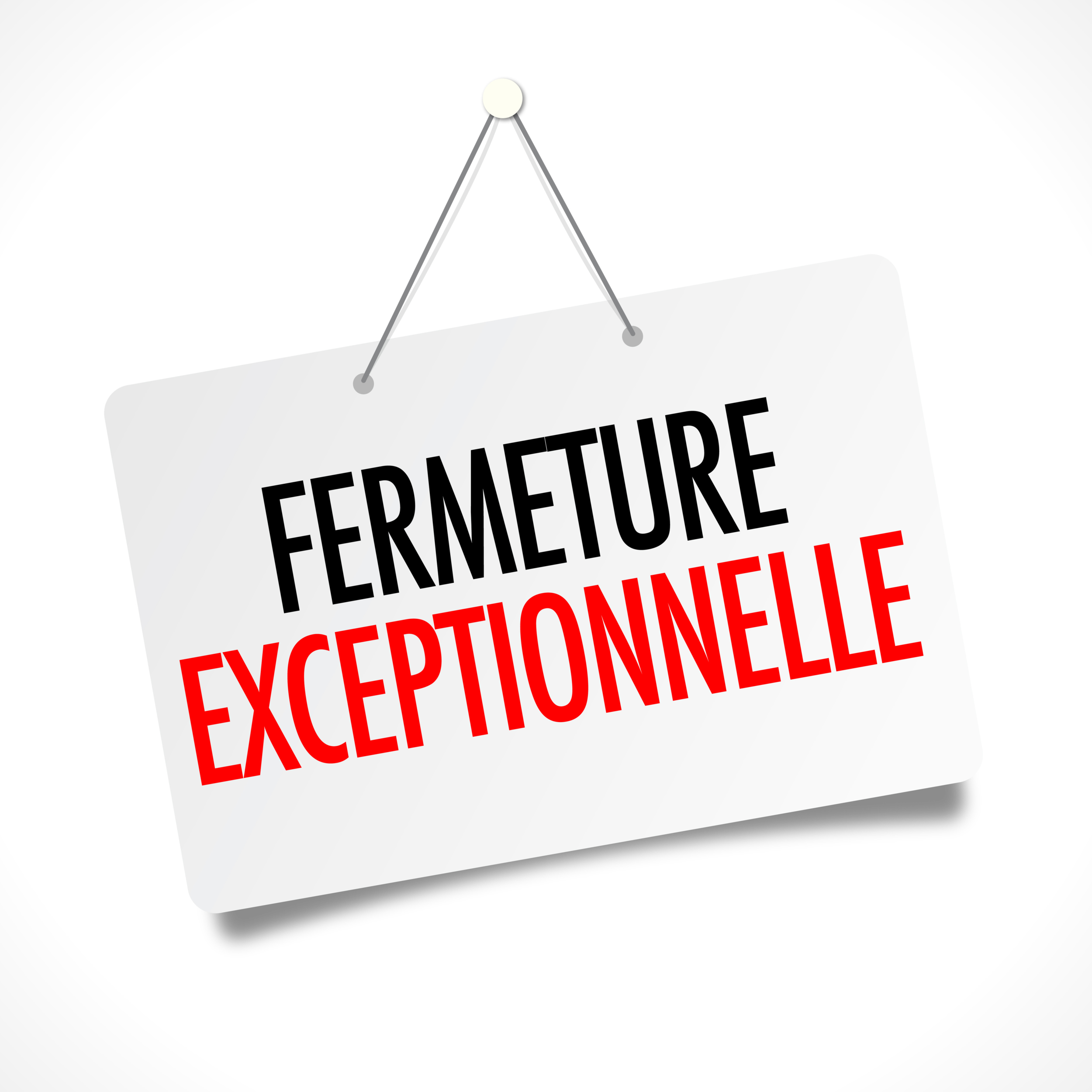 Fermeture pour congés