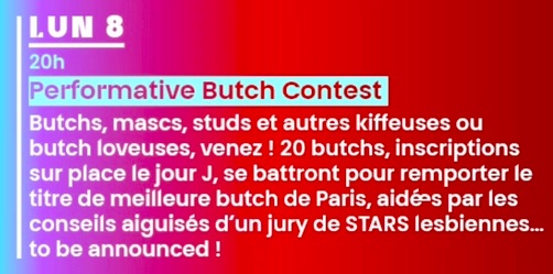 Performative Butch Contest