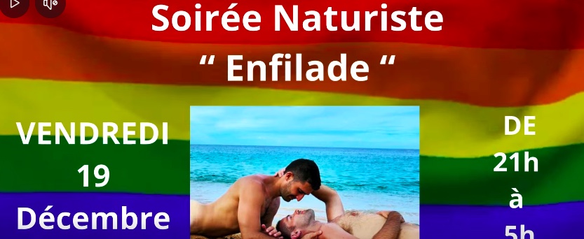Soirée naturiste enfilade